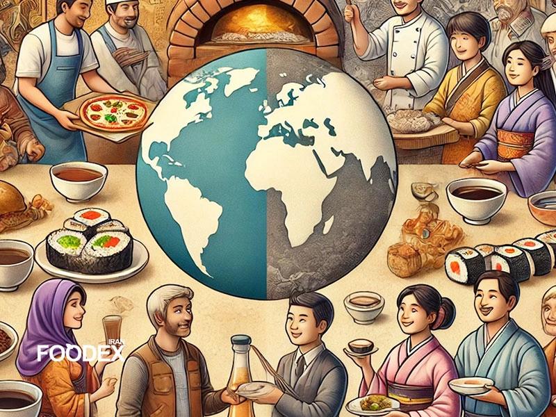 بررسی تاریخی تاثیر فرهنگ بر غذاها و نوشیدنیهای محبوب جهان