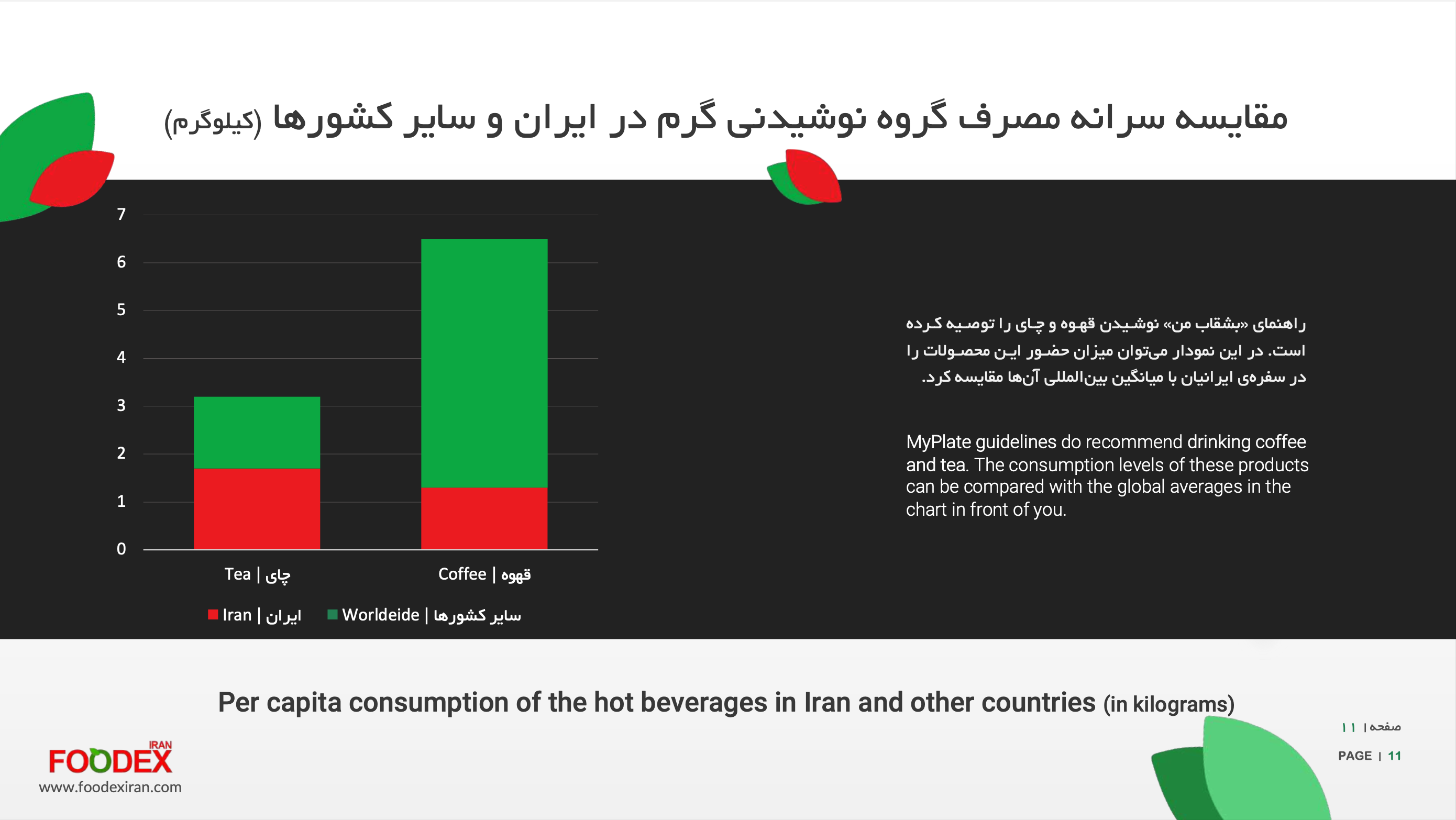 صفحه نمونه 2 از گزارش سرانه مصرف مواد غذایی، بشقاب سلامت ایران