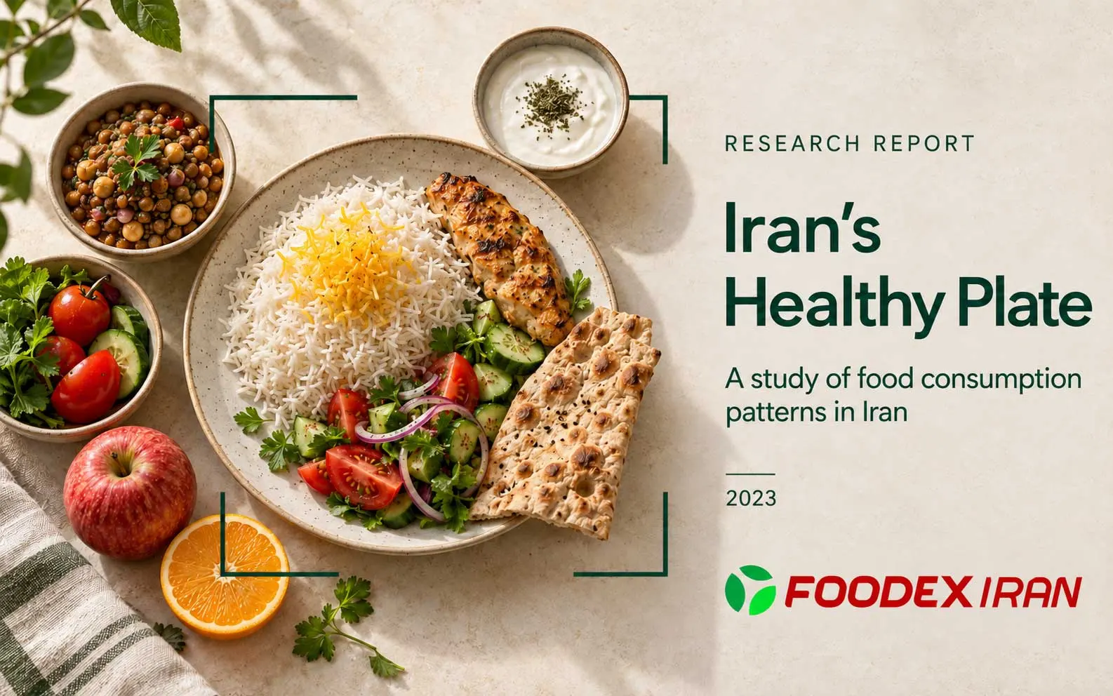 Report cover The Iranian Healthy Plate: A Look at Iranians’ Nutrition