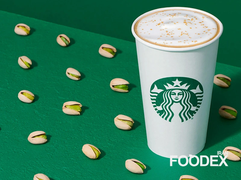 لاته پسته به سبک استارباکس (Starbucks-Style Pistachio Latte) |‌فودکس ایران